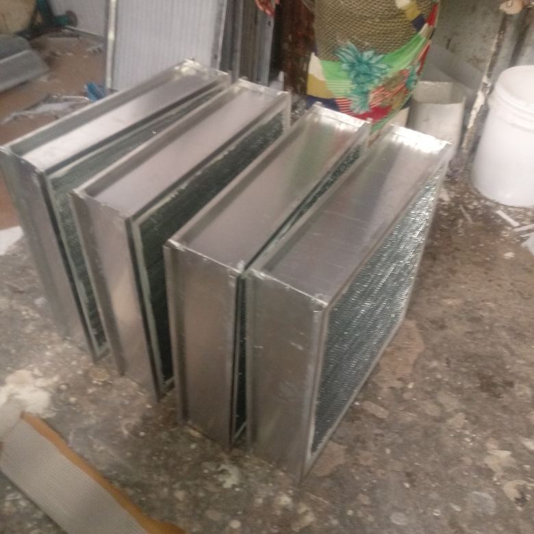 Ductable Unit Pre Filter - Galvanized Steel, Aluminum Anodized, Ss304 | Square Shape, Washable Hdpe Media, Low Initial Pressure Drop, High Dust Holding Capacity