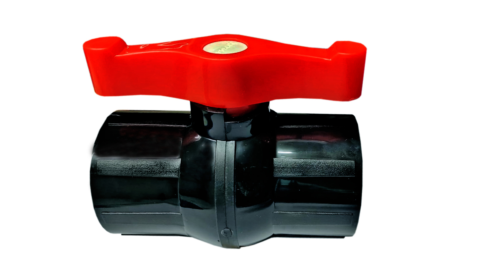 Pvc Ball Valves - 0.5 To 6 Inch Size | Durable Pvc Material, Elegant White And Black Design, Ideal For Water Media