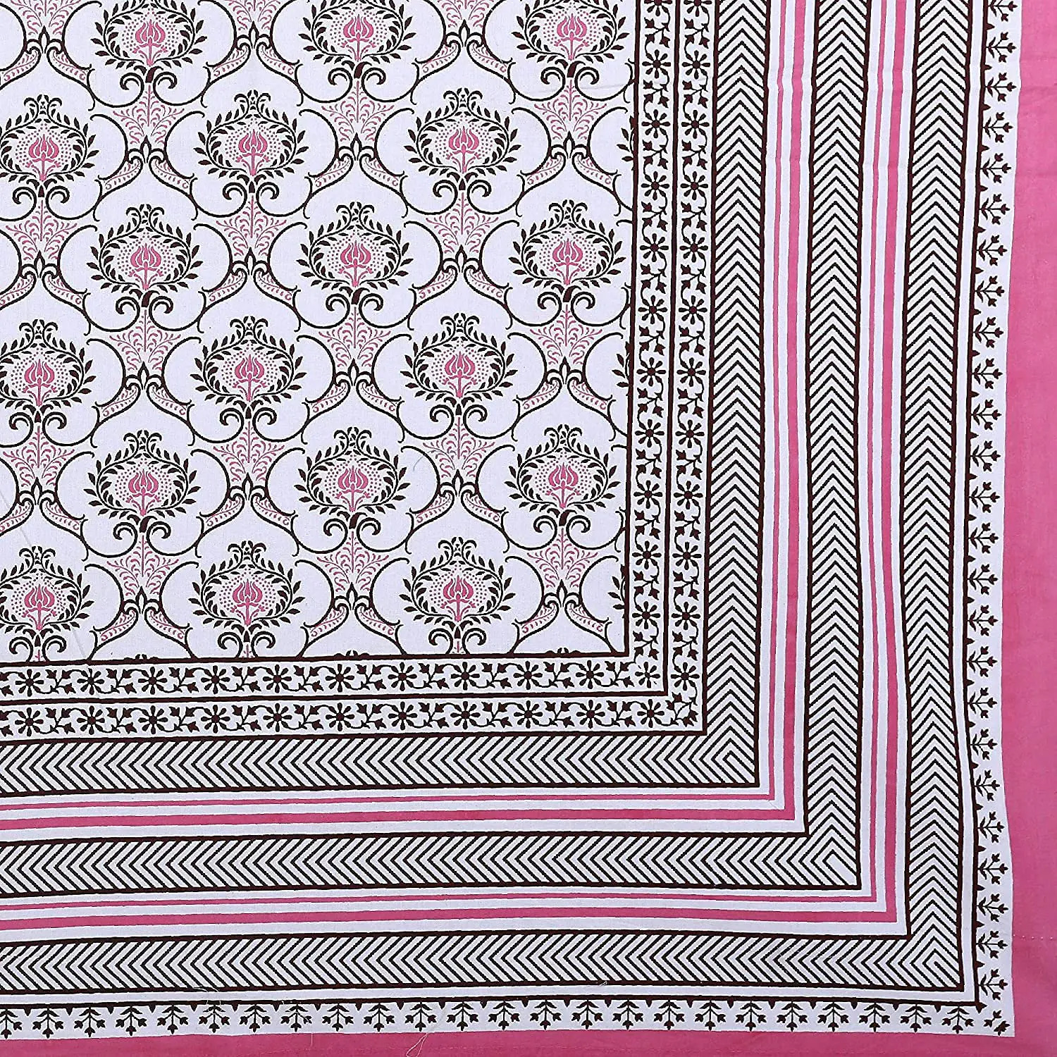 Cotton Double Bedsheet - 100x108 Inches , Luxuriously Soft 300tc With Two Pillow Covers