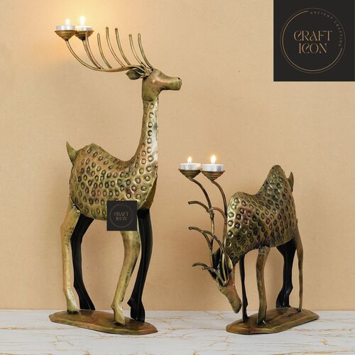 डियर टी लाइट होल्डर डिज़ाइन: एंटीक