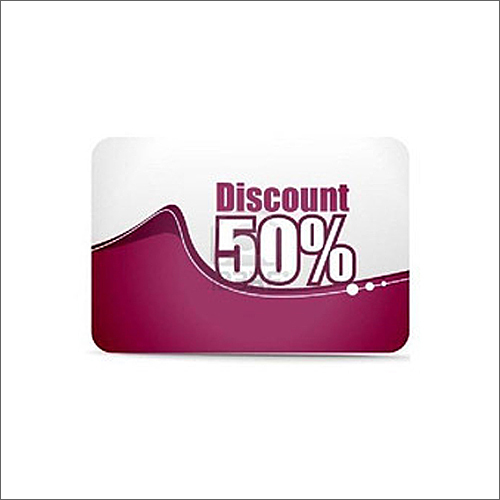 Glossy Plastic Discount Card