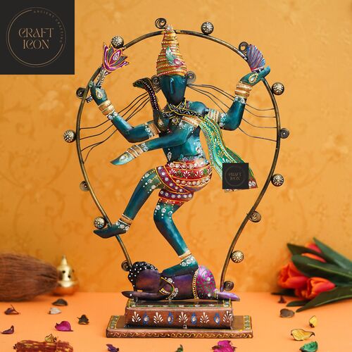 एंटीक नटराज मेटल शोपीस टेबल डेकोरेशन