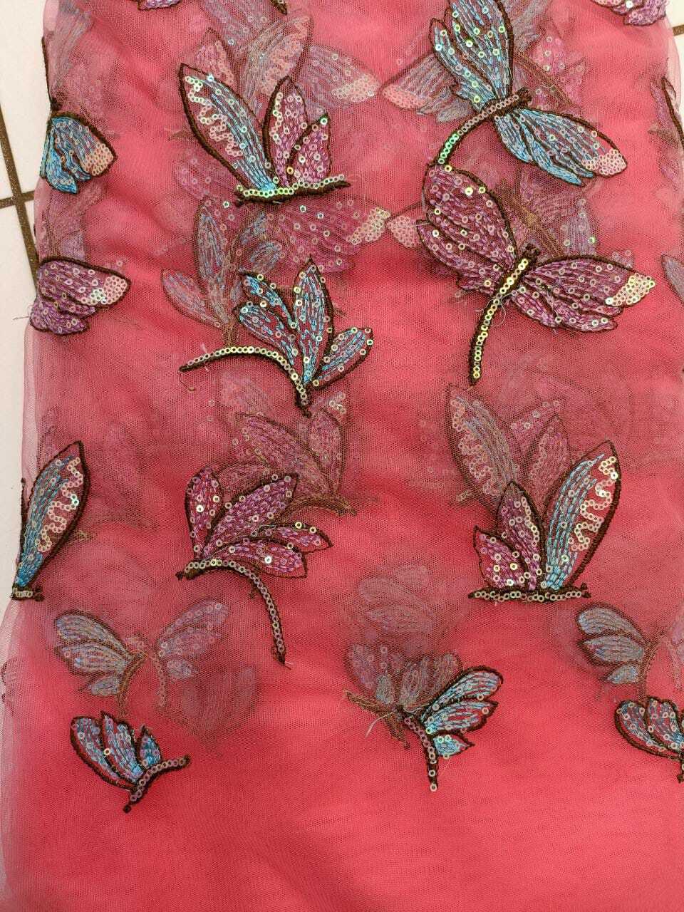 Net Heavy Embroidery - Color: Multicolor