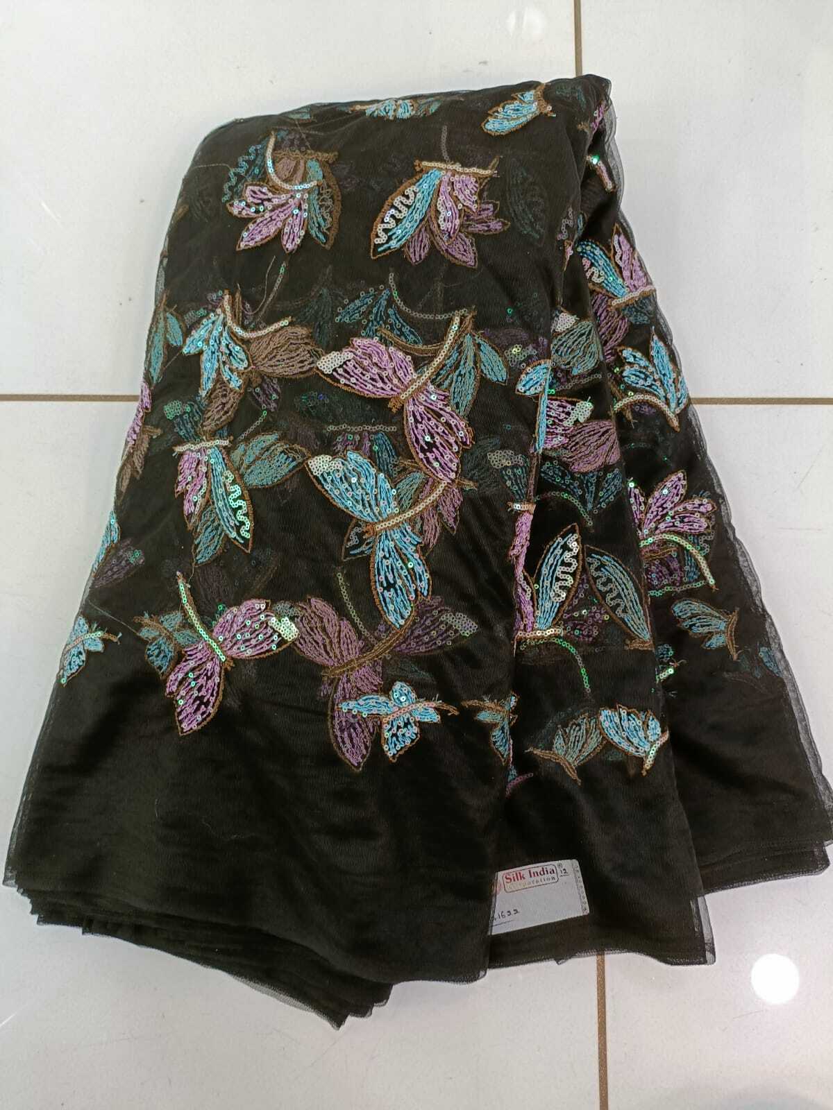 Net Heavy Embroidery - Color: Multicolor