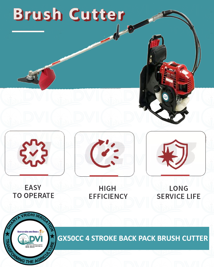 4 Stroke 50cc Backpack Brush Cutter Weight: 8.5-9.5kg Kilograms (Kg)
