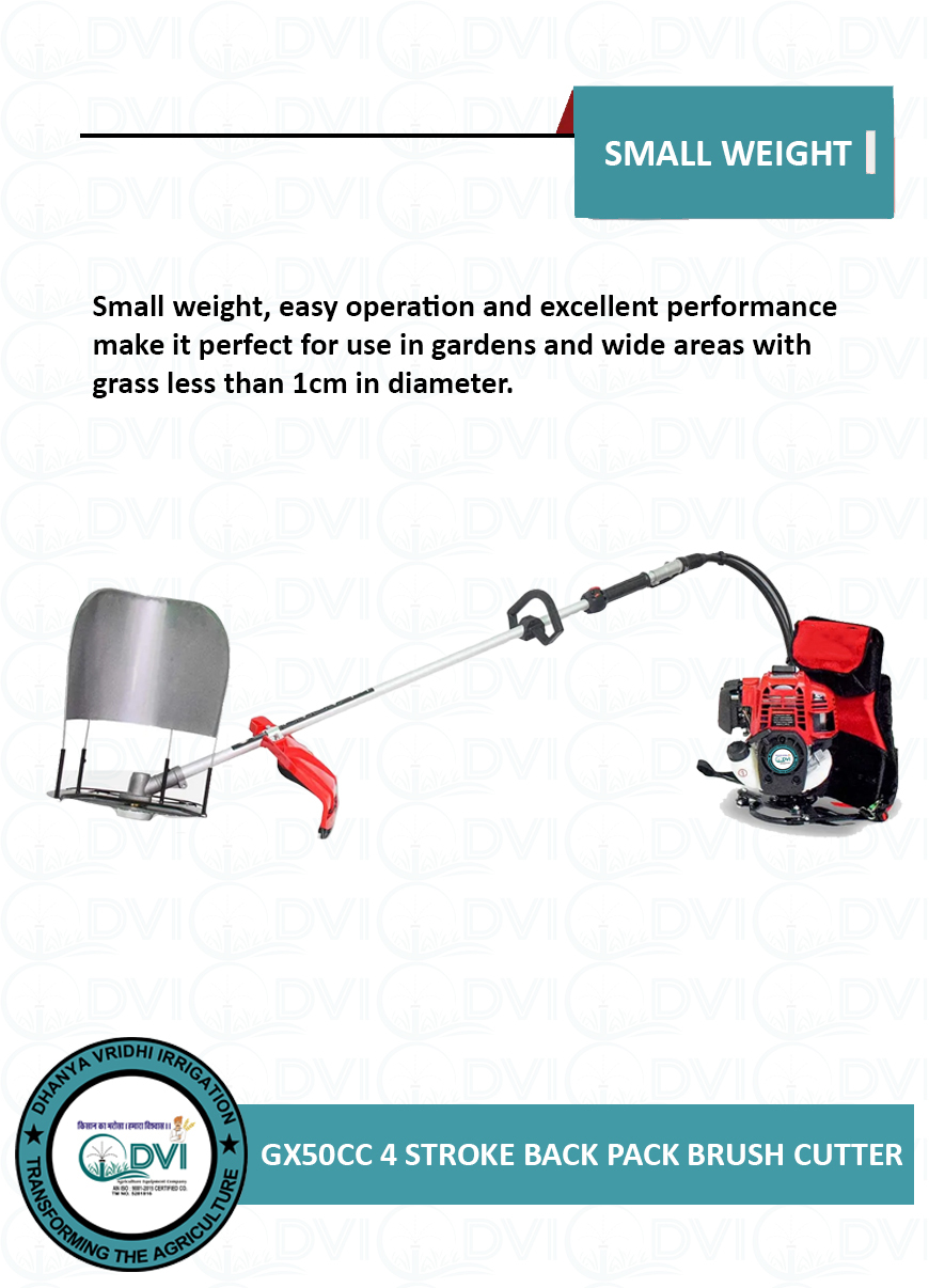 4 Stroke 50cc Backpack Brush Cutter Weight: 8.5-9.5kg Kilograms (Kg)