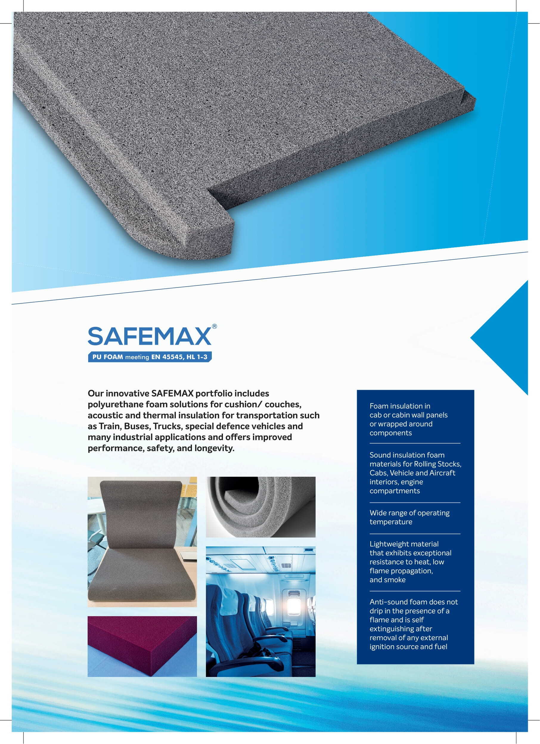 Pu Foam For Railways Application: Home Textile