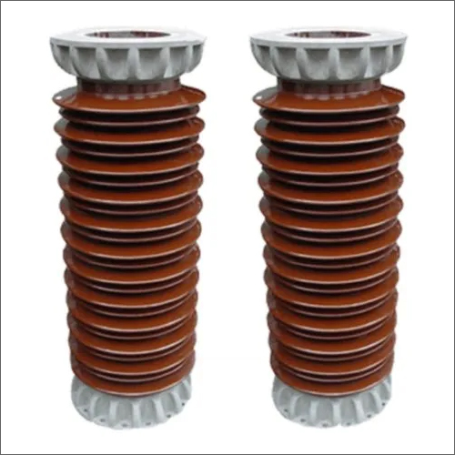 Industrial Ceramic Electric Insulators - Ceramic Material, 11 KV Power, 50 Hz Frequency, 140 Degree Celsius Temperature, Brown Color | Electrical Installation Use