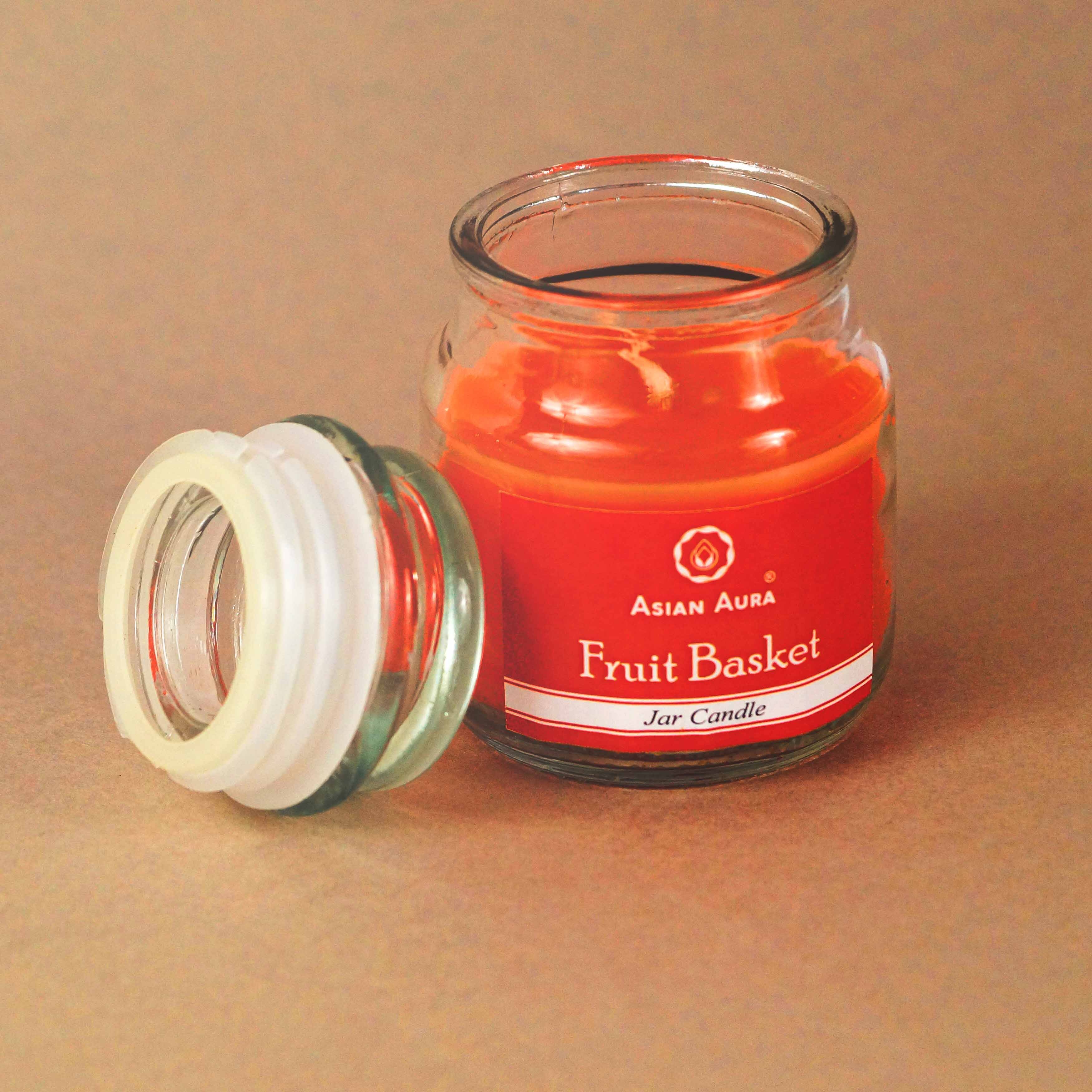 Asian Aura Fruit Basket Highly Fragranced Jar Candle (Pack Of 1)