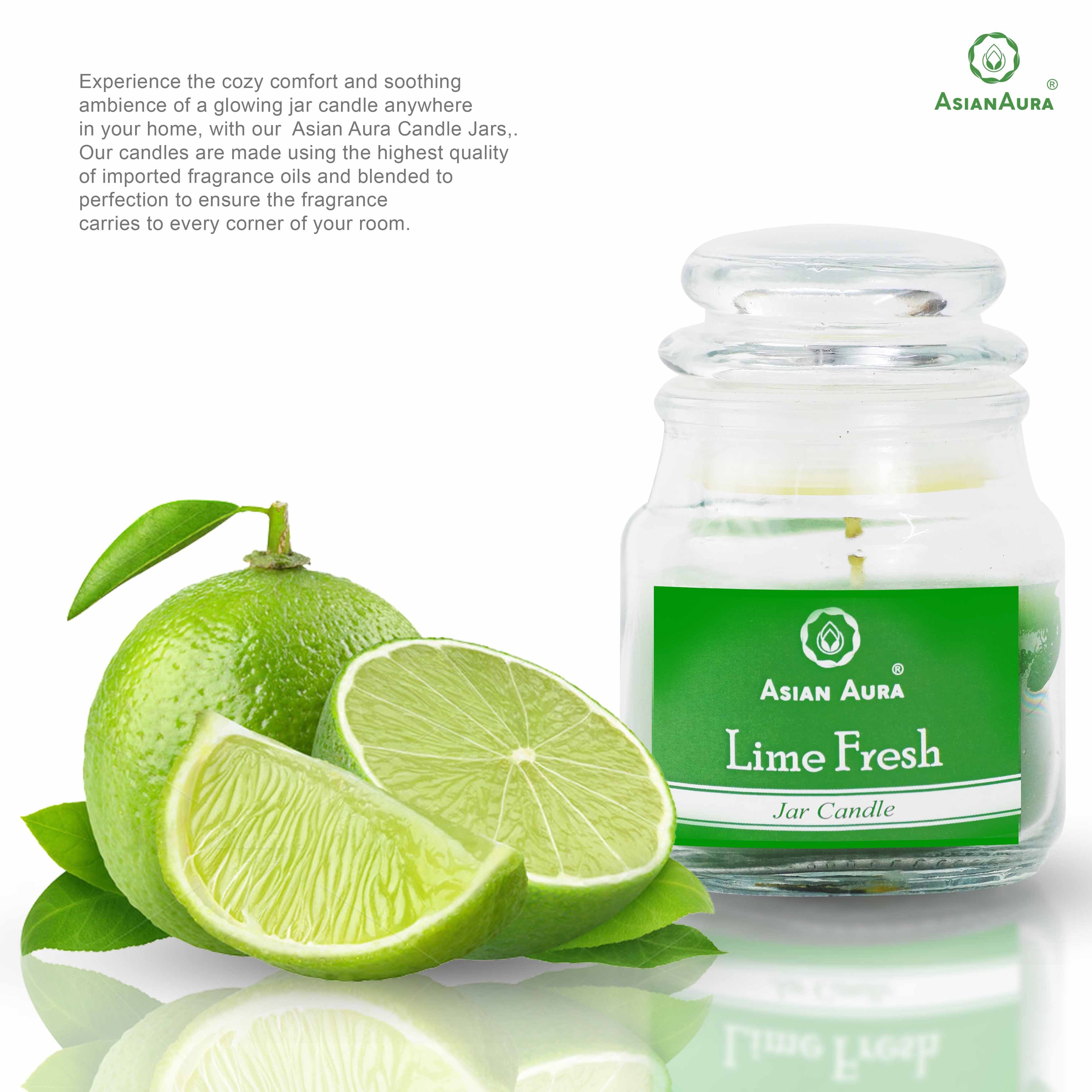 Asian Aura - Pure Paraffin Wax Rustic Pillar Candle | Green 5x5x9 Cm 25 Hours Burning Time Handmade Scented Cotton Wick