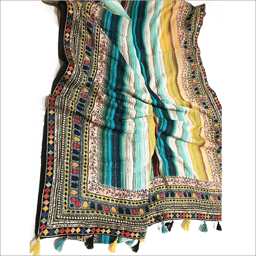 डिजाइनर मल्टी कलर साड़ी