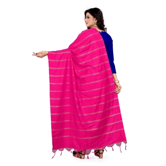 Women's Cotton Jari Woven Work Dupatta