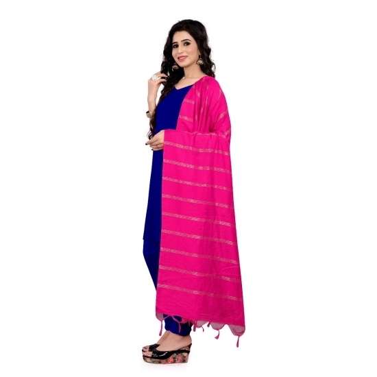 Women's Cotton Jari Woven Work Dupatta