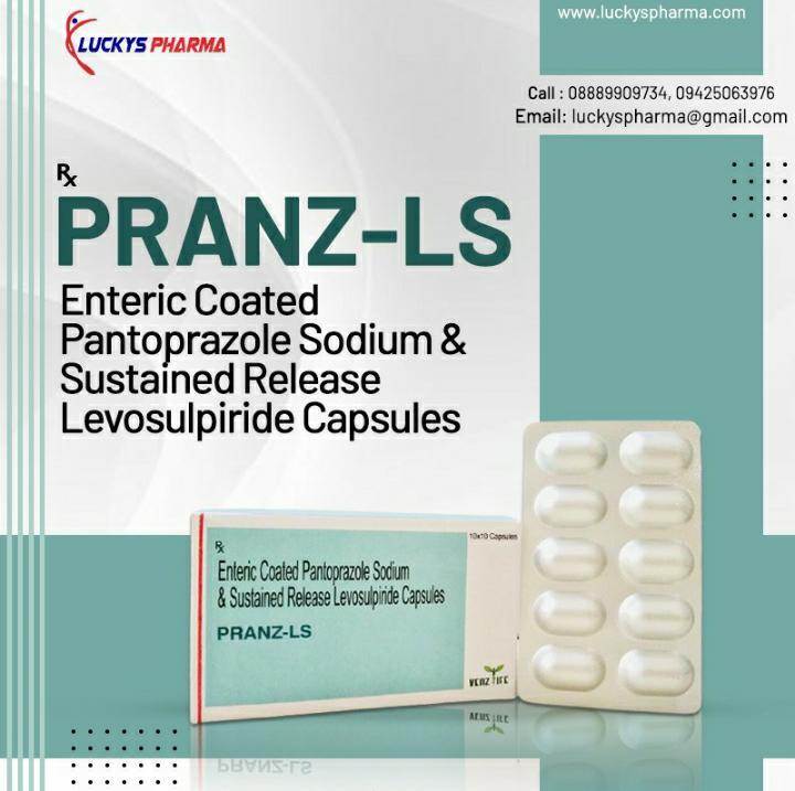 Pranz Ls Capsule - 40 Mg Panptoprazole + 75 Mg Levosulpiride | Treats Gastric Issues, Physician-prescribed Dosage