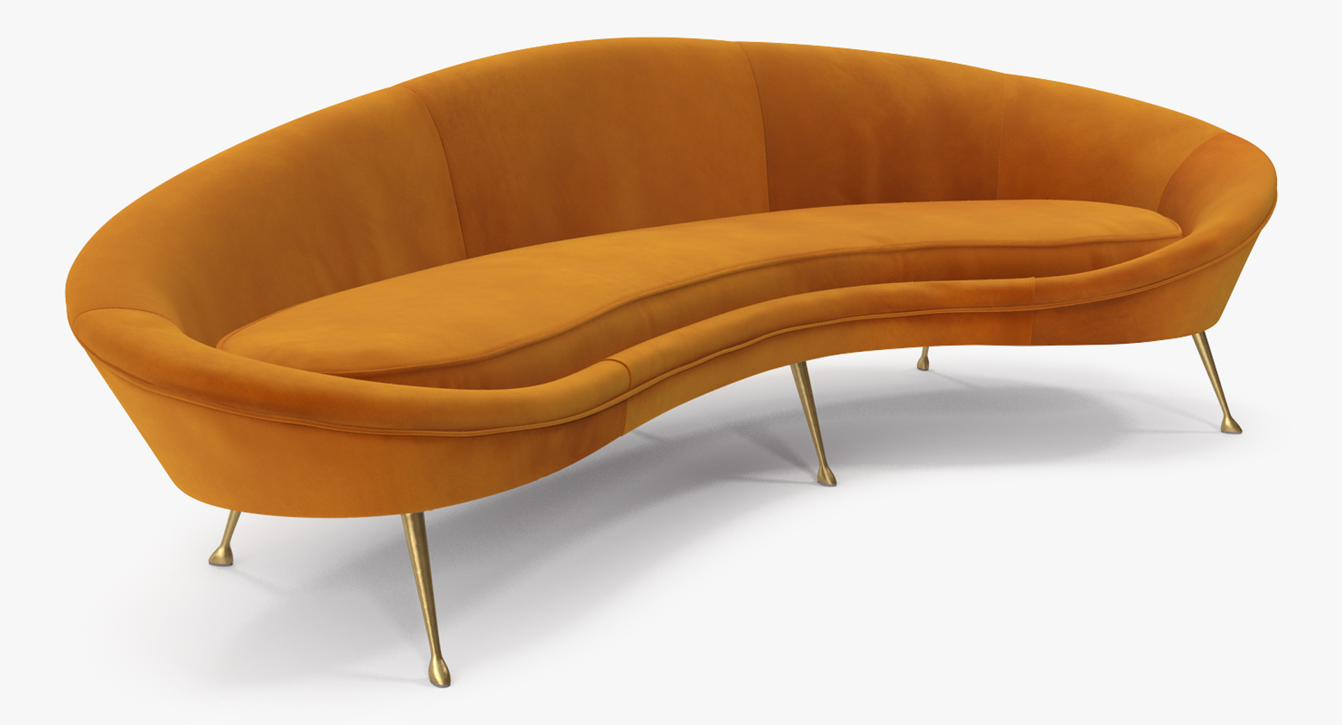 Fabric Sofa Yellow No Assembly Required