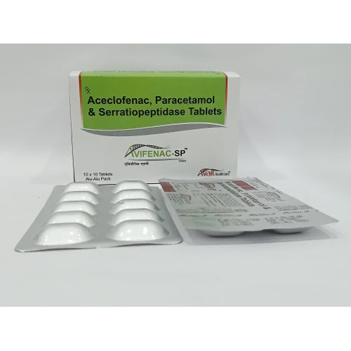 Aceclofenac Paracetamol - Serratiopeptidase Tablets Dry Place