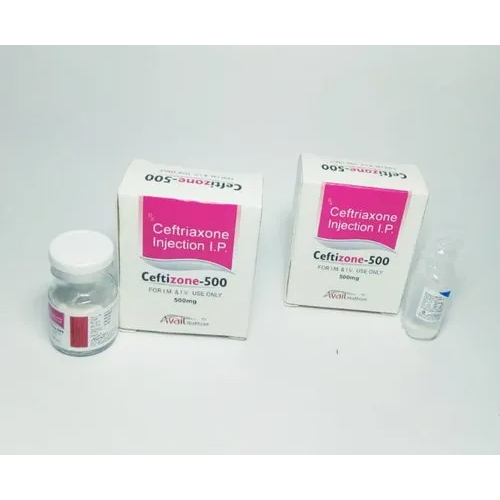 Ceftizone - 500mg Ceftriaxone Powder For Injection | Iv & Im Use, Prescription Treatment For Bacterial Septicemia, Bone And Joint Infections, Meningitis