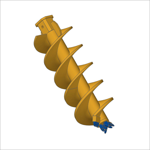 Conveyor Pilling Auger - Mild Steel 600 Mm Dia To 1500 Mm Dia Yellow | Heat Resistant Live Powered Roller Structure 2 Year Warranty