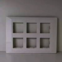 एंटिस व्हाइट 12 मॉड्यूल प्लेट आयाम (L*W*H): 23X1X15 सेंटीमीटर (Cm)