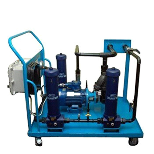 Hydraulic Oil Filtration Machine - Semi-automatic, Stainless Steel | Efficient Contaminant Removal, High Flow Turbulent Flushing