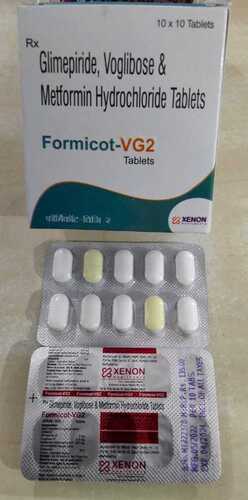 ग्लिमपाइराइड वोग्लिबोस और मेटफोर्मिन हाइड्रोक्लोराइड टैबलेट