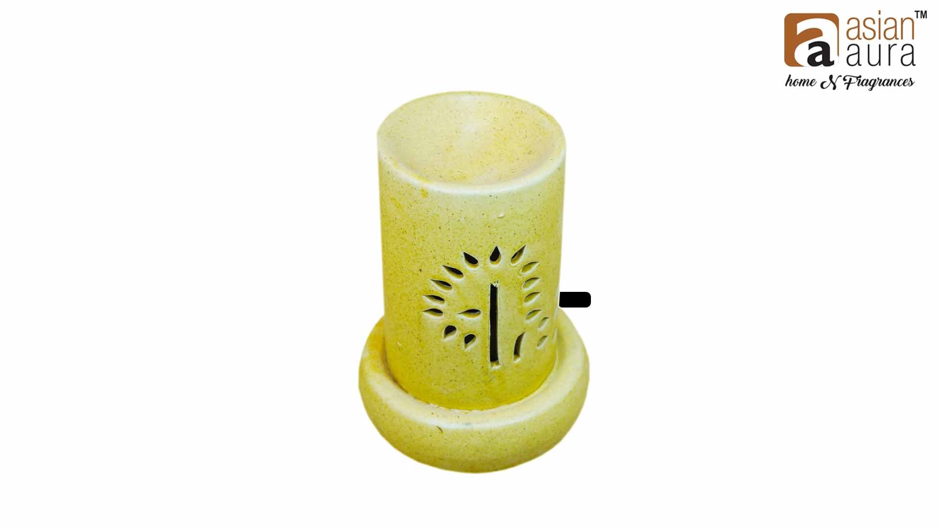 Asian Aura Ceramic Aromatic Oil Diffuser - 10ml Aroma Oil Bottles | Long-lasting Fragrance, Aesthetically Pleasing Design, Stress-relief And Personal Care