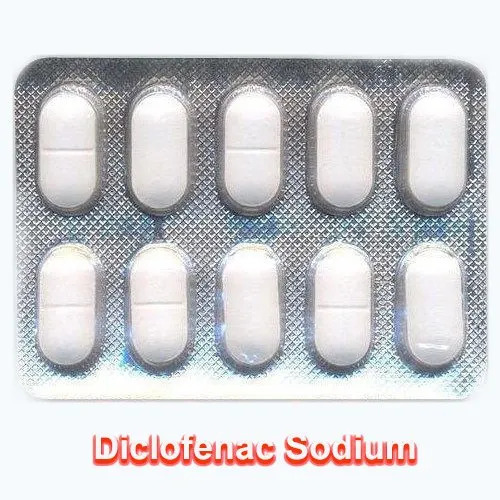 Diclofenac Sodium Tablet - Pain Relief Formula, Nonsteroidal Anti-Inflammatory Drug for Joint Stiffness and Inflammation, Suitable for All, Store in Cool Dry Place