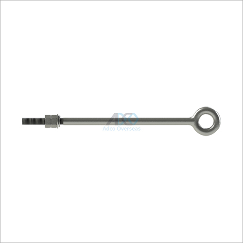 Stay Rod Round Eye - Steel, Gray Round | Polished Surface Treatment, Industrial Application, 1 Year Warranty