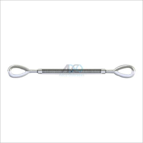 Turnbuckle Eye-Eye - Steel Round, Gray Color | Industrial Application, 1 Year Warranty