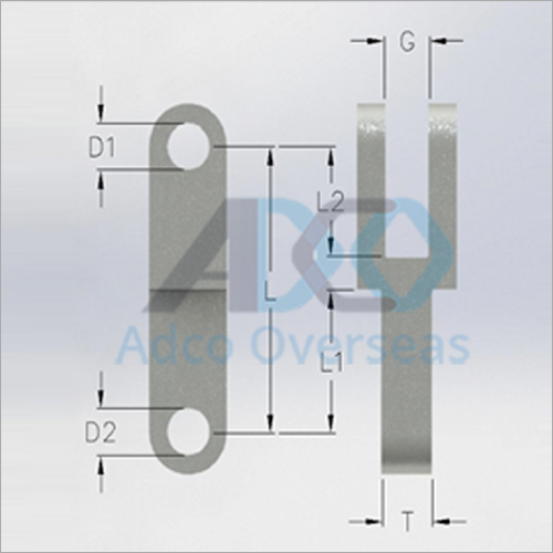 Adaptor Earthwire - Metal, Coated Gray Finish | Industrial Application, 1-Year Warranty