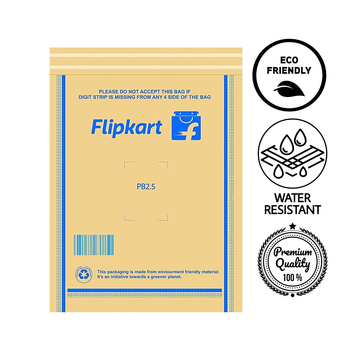 Flipkart Packaging Paper Bag - Brown, 15 X 9 X 4 Inch | Durable Design For Secure Shipping