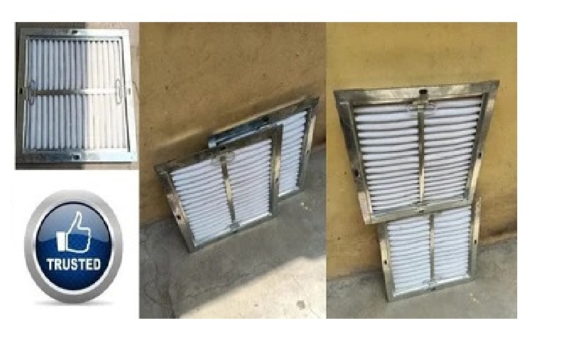 Ductable Unit Pre Filter - Galvanized Steel & Aluminum Anodized, 20x12x6 Inches | High Dust Holding Capacity, Washable & Reusable, Pre Filtration Solution For Air Conditioning Systems