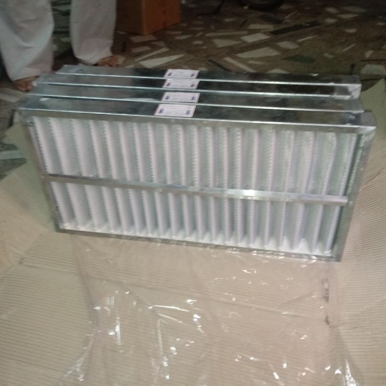 Ductable Unit Pre Filter - Galvanized Steel, Custom Size 24x24 Inches, White | High Dust Holding Capacity, Cleanable And Reusable, Ideal For Air Conditioning And Air Handling Units