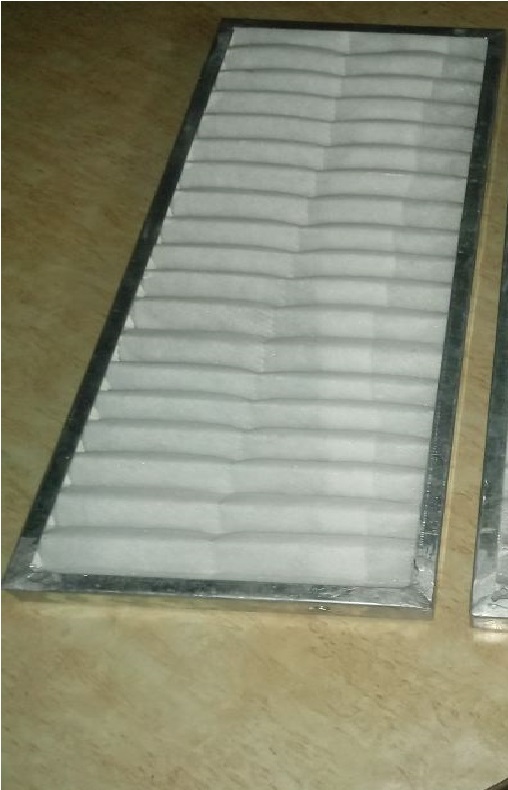 Ductable Unit Pre Filter - Galvanized Steel, Custom Size 24x24 Inches, White | High Dust Holding Capacity, Cleanable And Reusable, Ideal For Air Conditioning And Air Handling Units