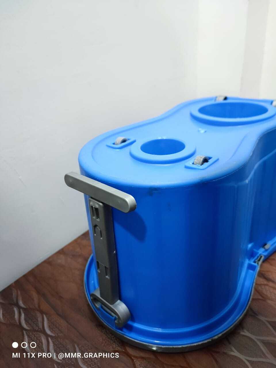 X-press Spin Mop Bucket - Plastic, Customized Size, Assorted Colors | Lightweight, Leak Proof, Durable, Soft Microfiber Mop With Adjustable Handle