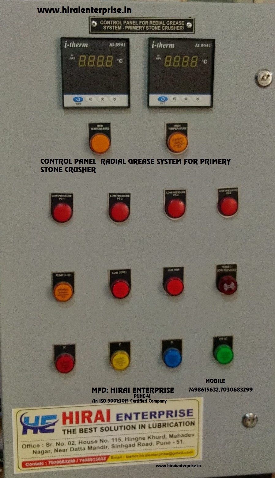 Radial Grease System For Primary Stone Crusher Capacity: 30 Kg/hr