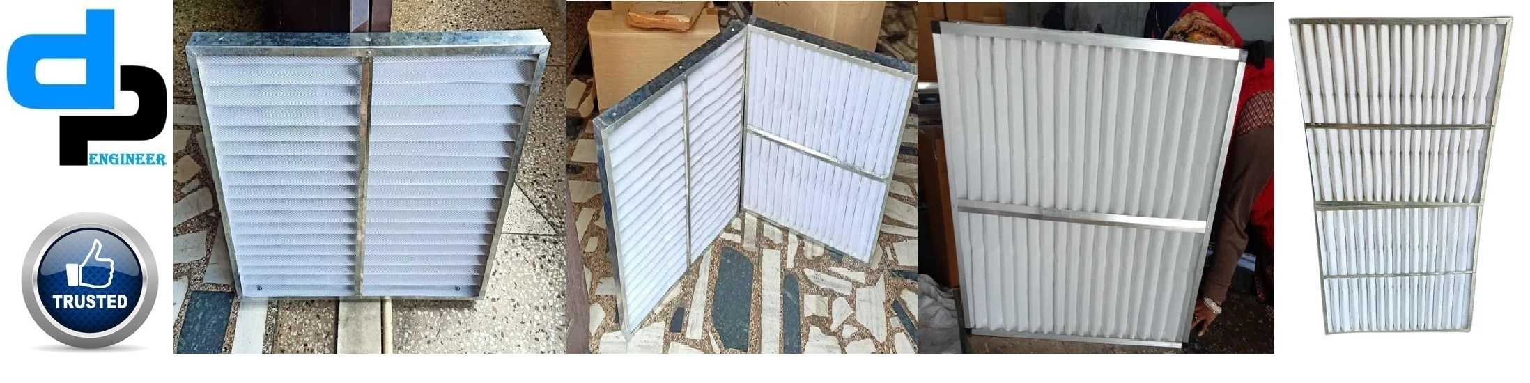 Ductable Units Pre Filters - Galvanized Steel, 24x24x2 Inches, White | High Density Polyethylene Mesh, Excellent Washable Properties, Suitable For Hvac, Thermal Power Plants, Pharmaceutical Industry, Aerospace Applications