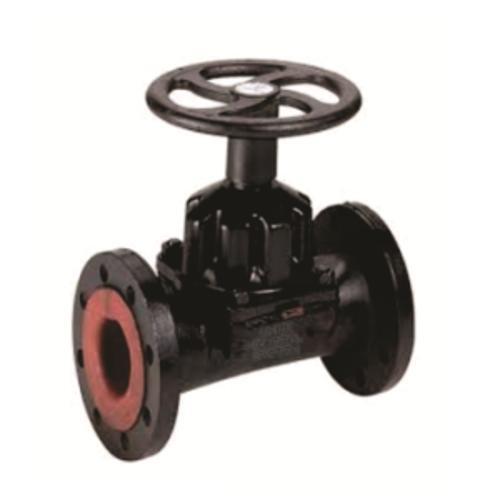 Cast Iron Diaphragm Valve - 2 Inch Size, 150 psi Operating Pressure , EPDM Diaphragm for Wide Temperature Range of -20°C to 100°C