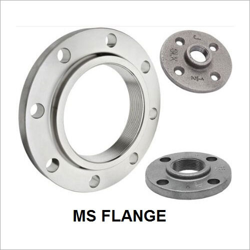 Round Mild Steel Flange - 15 mm Thickness, 4 Inch Diameter , Corrosion Resistant, Polished Finish, High Purity Industrial Grade