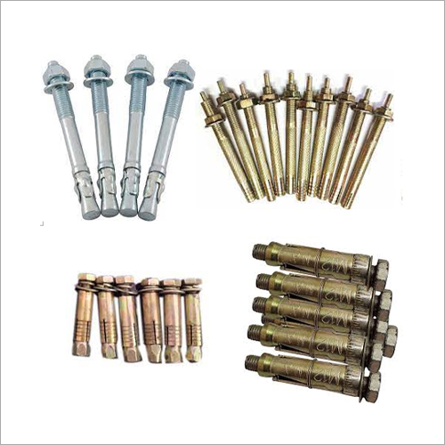 Anchor Fastener - Stainless Steel, Industrial Grade, Silver Finish | Polished Surface Treatment for Enhanced Durability and Reliability