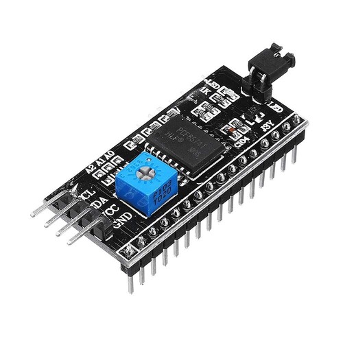 Arduino Lcd1602 डिस्प्ले के लिए ब्लैक Iic I2c ट्विन स्पाई सीरियल इंटरफ़ेस बोर्ड मॉड्यूल पोर्ट
