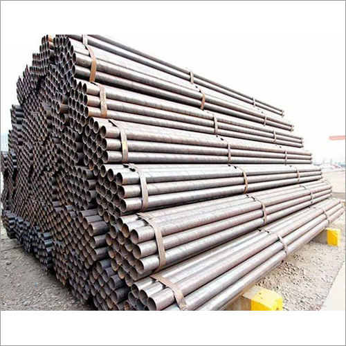 Mild Steel Round Pipe - Stainless Steel, Galvanized Surface Treatment, Manual Polish Finish | High Quality, Suitable for Water and Gas Transport
