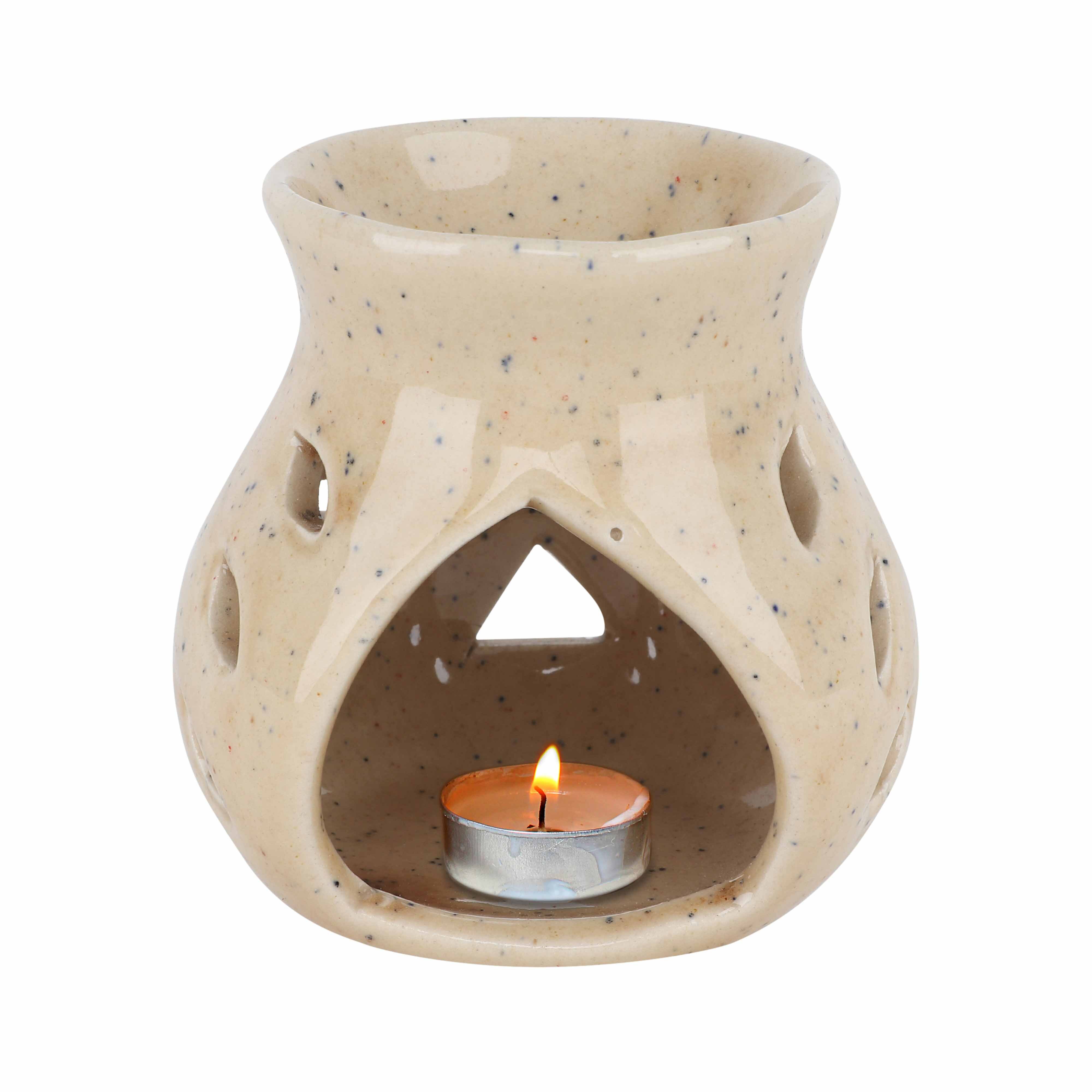 Asian Aura Ceramic Aromatic Oil Diffuser With 2 Oil Bottles Aa-cb-0026en