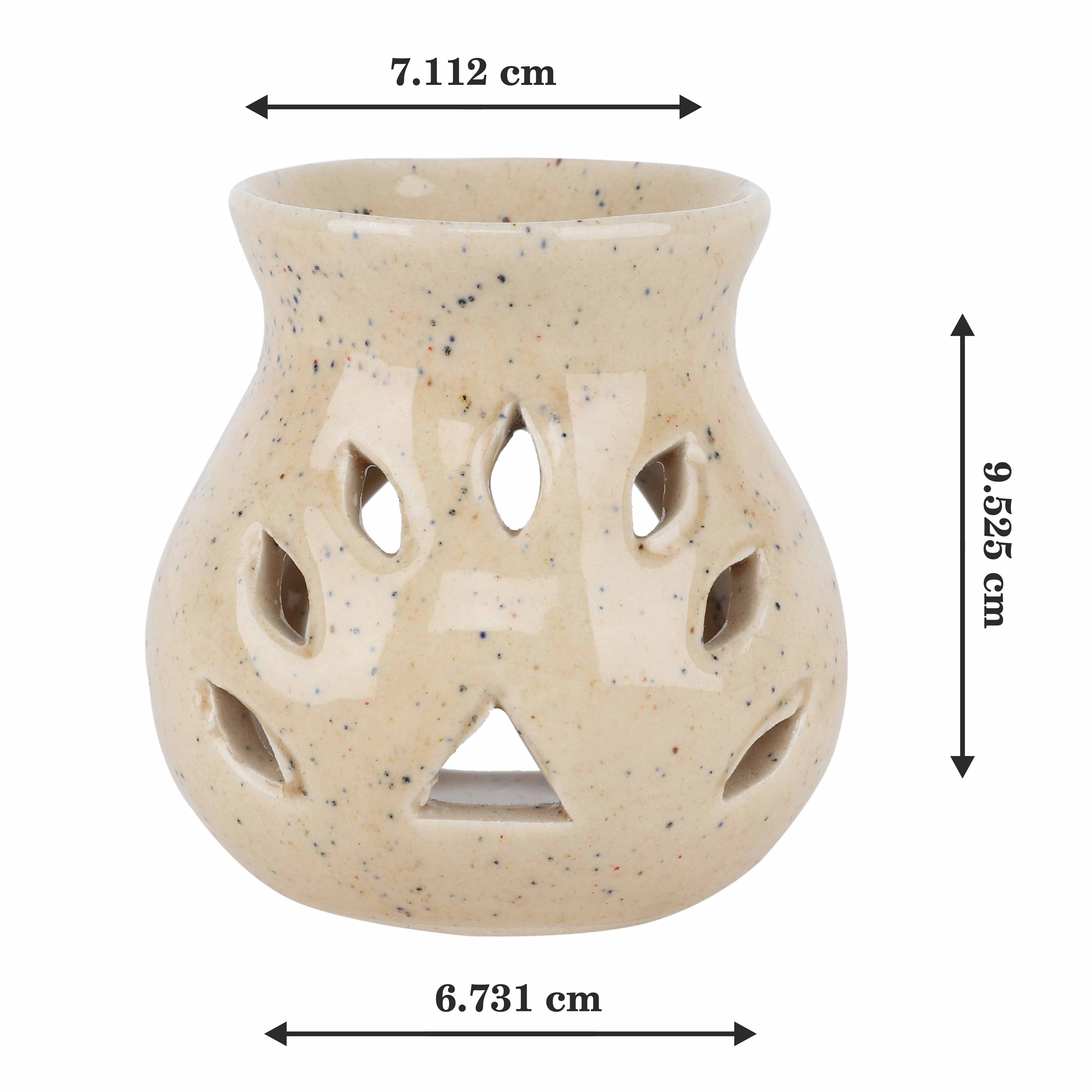 Asian Aura Ceramic Aromatic Oil Diffuser With 2 Oil Bottles Aa-cb-0026en