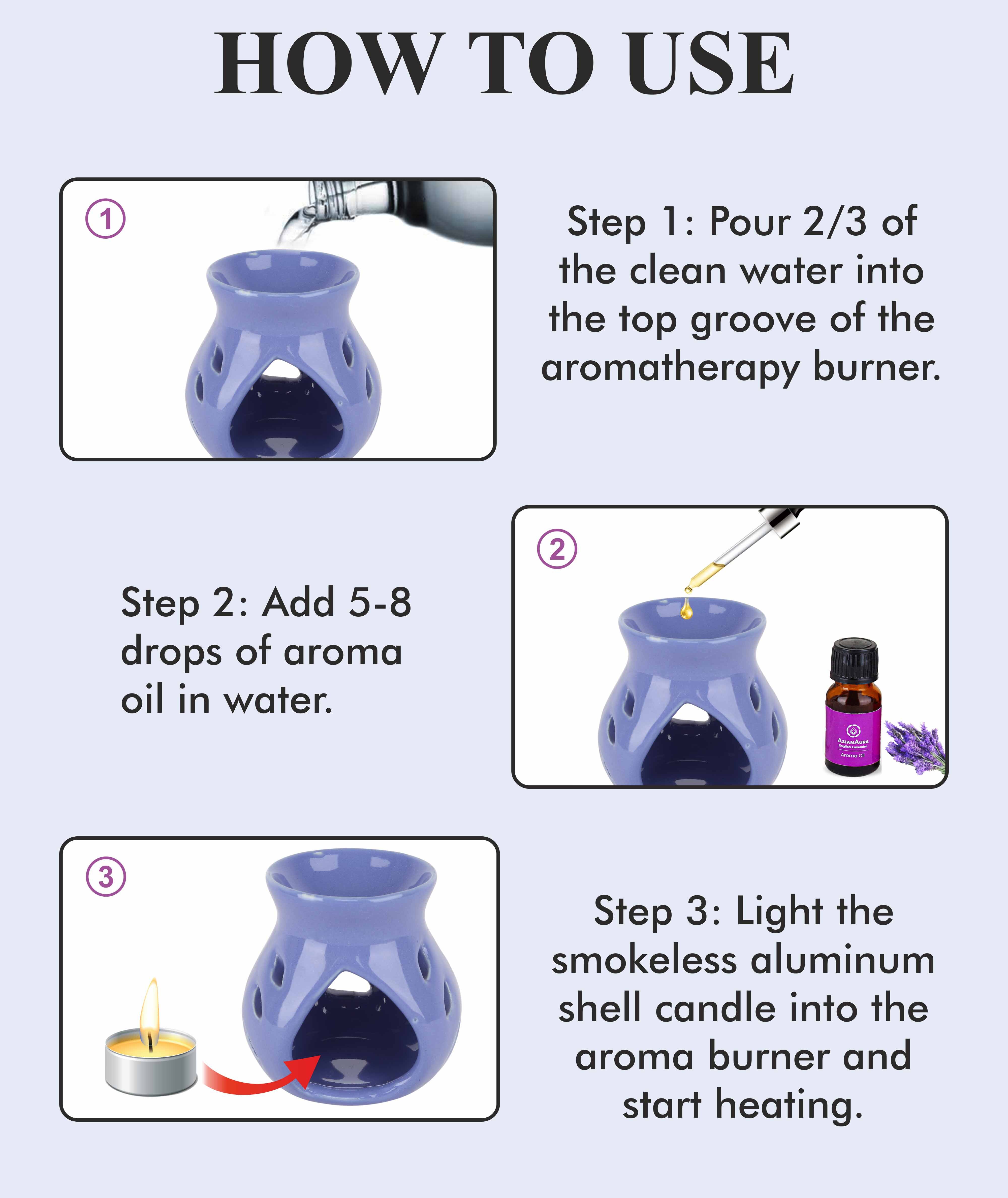 Asian Aura Ceramic Aromatic Oil Diffuser With 2 Oil Bottles Aa-cb-0026pl Gender: Female