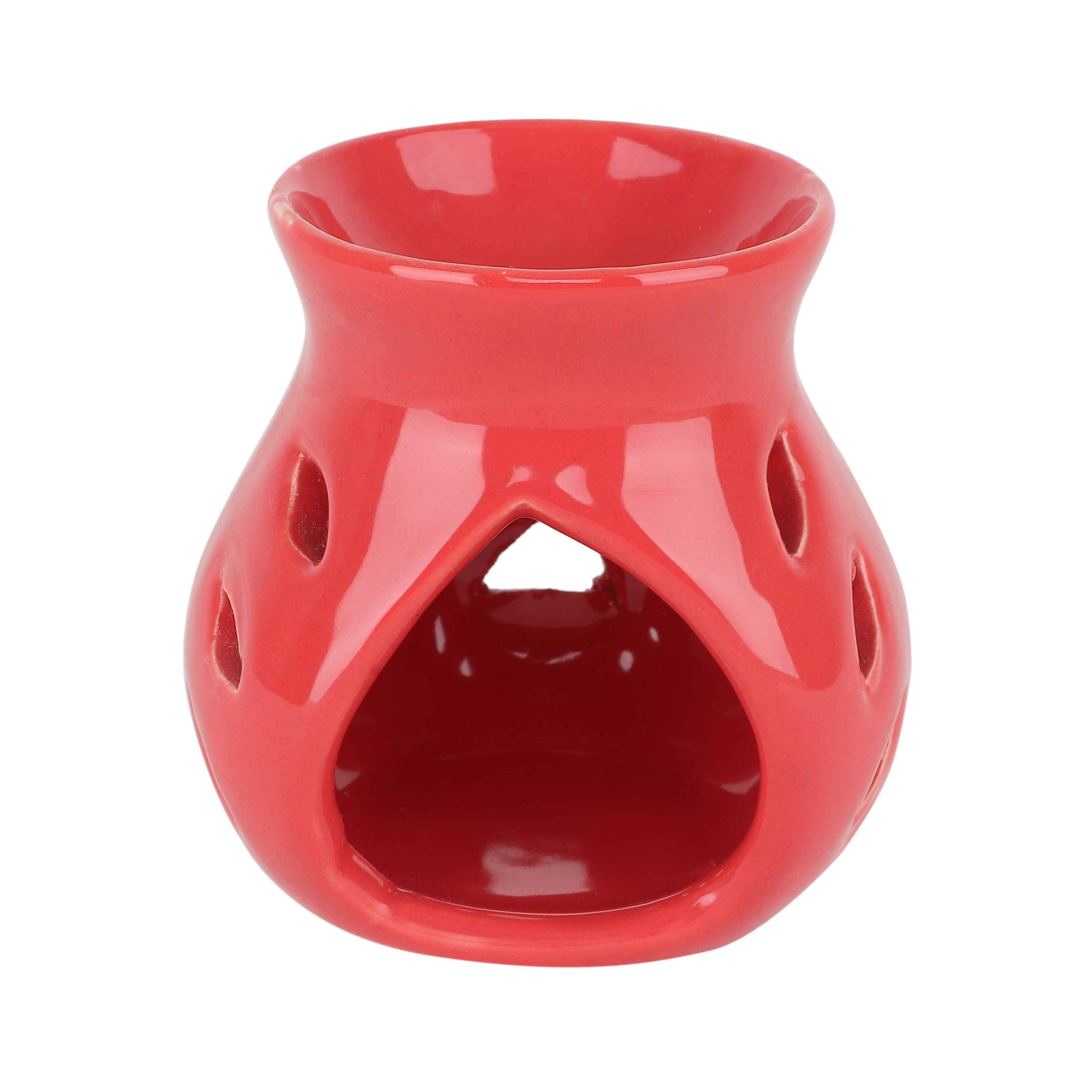 Asian Aura Ceramic Aromatic Oil Diffuser With 2 Oil Bottles Aa-cb-0026r