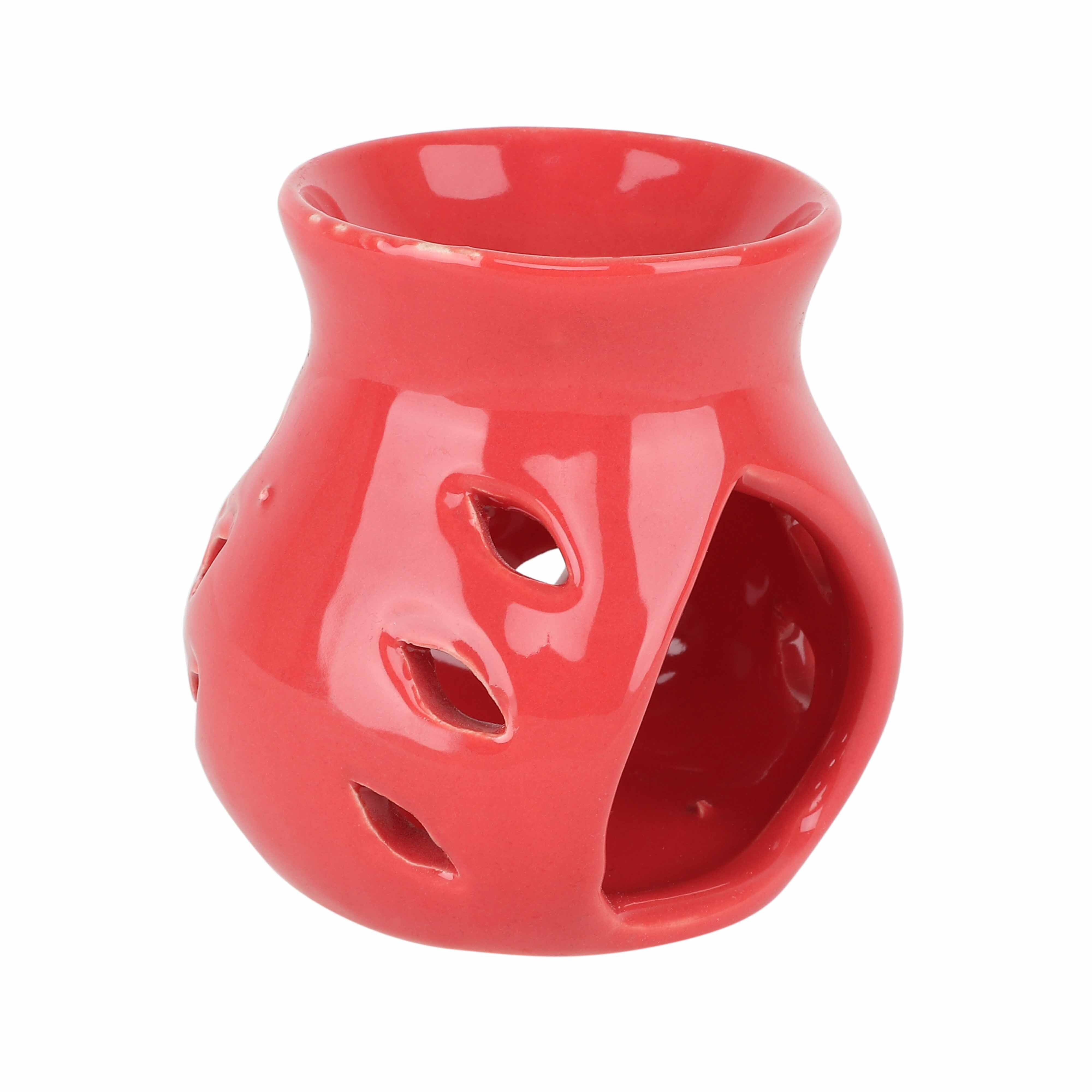 Asian Aura Ceramic Aromatic Oil Diffuser With 2 Oil Bottles Aa-cb-0026r