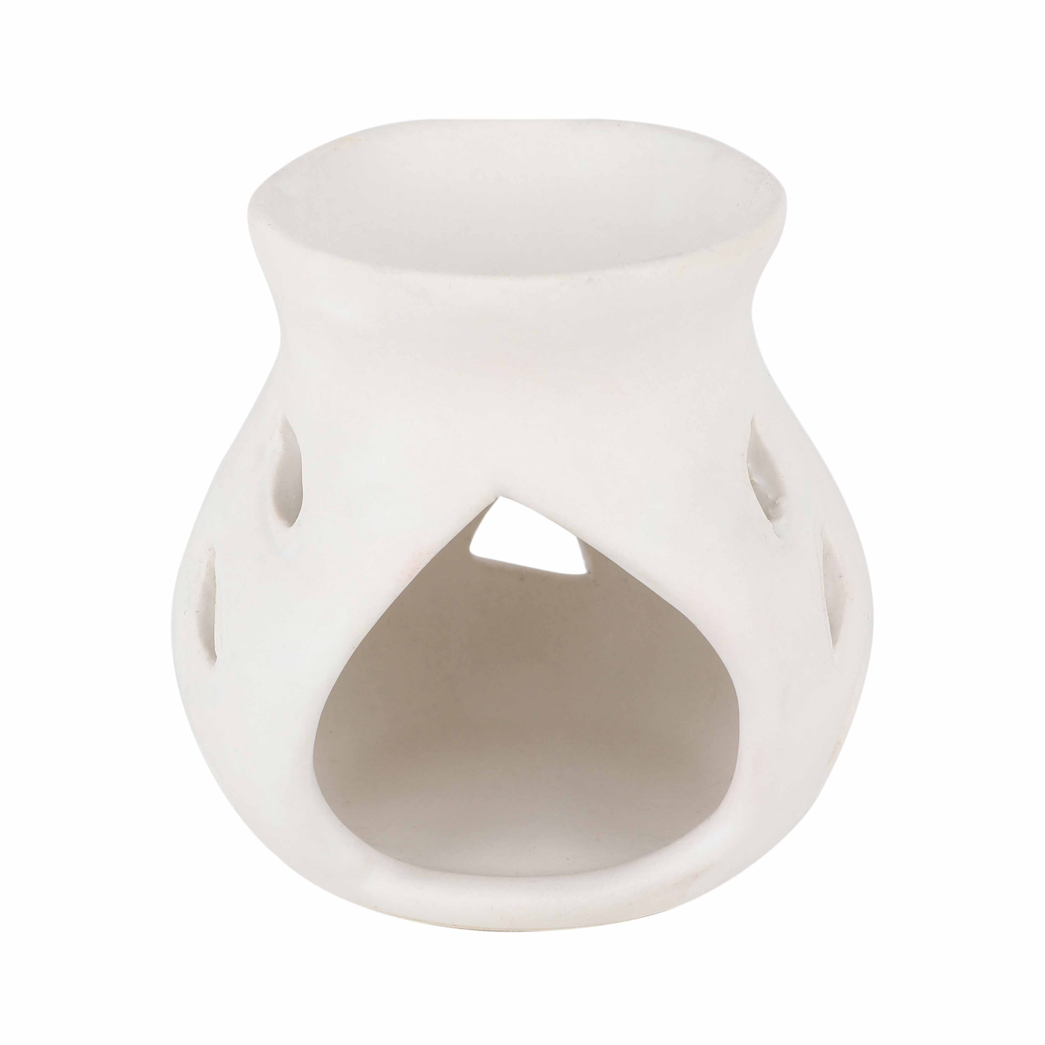Asian Aura Ceramic Aromatic Oil Diffuser With 2 Oil Bottles Aa-cb-0026w