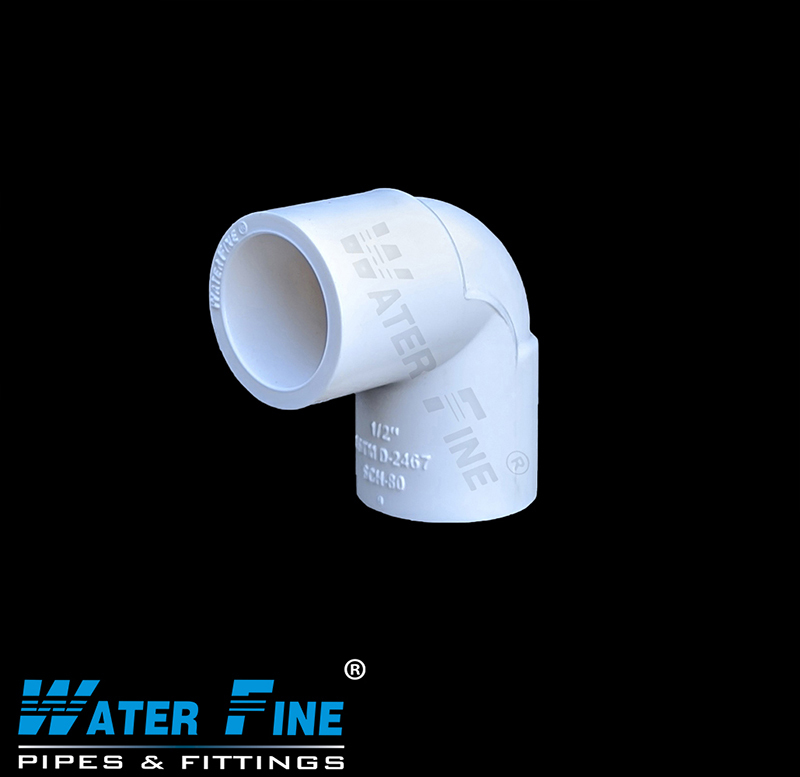 Upvc Elbow - Plastic Material, Female Connection, White Color | Astm Standard Compliance