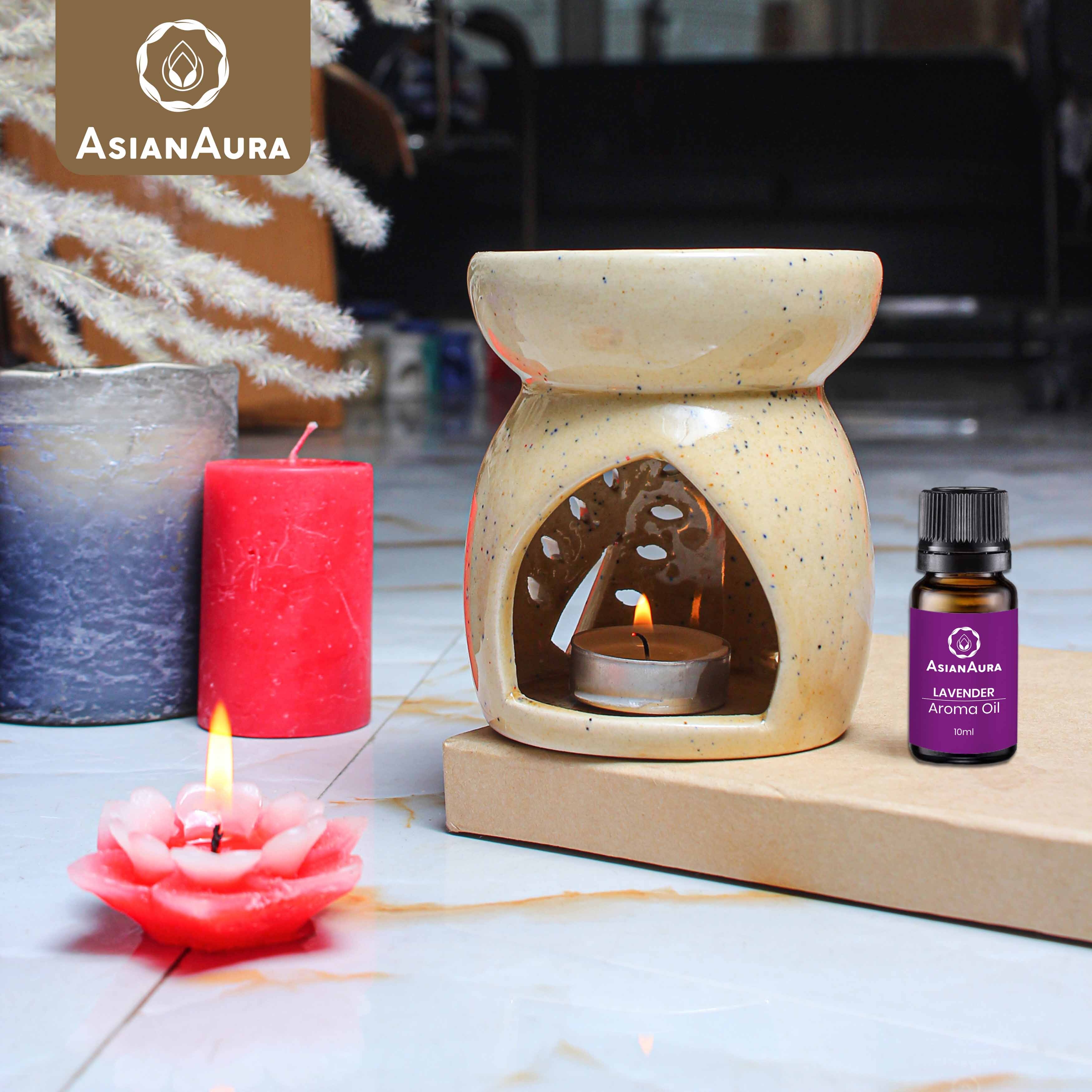 Asian Aura Ceramic Aromatic Oil Diffuser With 2 Oil Bottles Aa-cb-0029b Gender: Male
